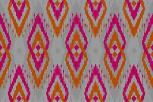 arte de padrão tribal étnica bonita. padrão sem emenda de ikat étnico. estilo americano e mexicano. vetor