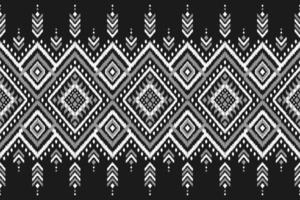 tapete étnico ikat arte padrão. sem costura padrão geométrico étnico ikat em tribal. estilo mexicano. vetor