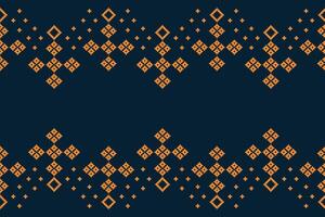 tradicional étnico motivos ikat geométrico tecido padronizar Cruz ponto.ikat bordado étnico oriental pixel marinha azul fundo. resumo,vetor,ilustração. textura, lenço, decoração, papel de parede. vetor