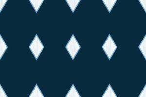 tradicional étnico ikat motivo tecido padronizar geométrico estilo.africano ikat bordado étnico oriental padronizar azul fundo papel de parede. abstrato, vetor, ilustração.textura, quadro, decoração. vetor