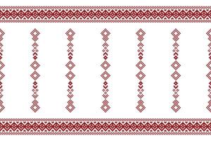 tradicional étnico motivos ikat geométrico tecido padronizar Cruz ponto.ikat bordado étnico oriental pixel branco background.abstract, vetor, ilustração. textura, lenço, decoração, papel de parede. vetor