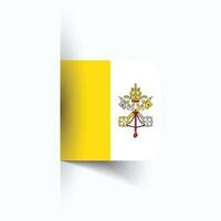 Vaticano cidade bandeira, eps10. Vaticano cidade vetor ícone