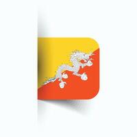 Butão nacional bandeira, Butão nacional dia, eps10. Butão bandeira vetor ícone