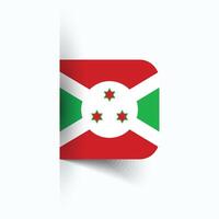 Burundi nacional bandeira, Burundi nacional dia, eps10. Burundi bandeira vetor ícone