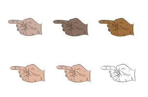 mão gestos em uma branco fundo. abstrato vetor ilustração. comunicação conceito.cartoon ilustração Projeto.