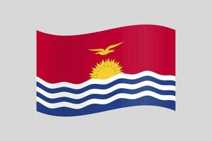vetor ilustração do a bandeira do Kiribati
