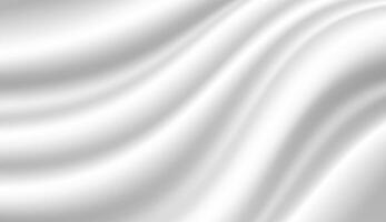 abstrato fundo, luxuoso branco tecido ou fluido ondas ou dobras do cetim seda fundo. branco seda tecido. vetor