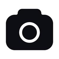 Câmera ícone - fotografia símbolo vetor