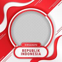 Indonésia independência dia twibão modelo vetor