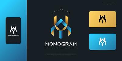 design de logotipo abstrato e moderno letra aey em gradiente de azul e dourado. logotipo do monograma ay ou ya. símbolo gráfico do alfabeto para identidade corporativa vetor