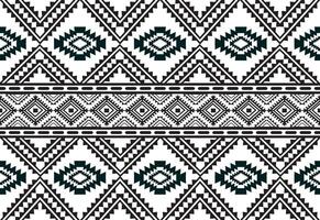 tribal tradicional tecido batik étnico. ikat desatado padronizar folhas geométrico recorrente Projeto para papel de parede, invólucro, moda, tapete, roupas. Preto e branco vetor