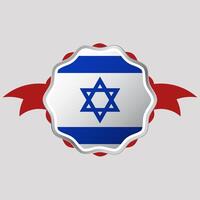 criativo Israel bandeira adesivo emblema vetor