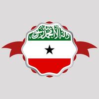 criativo Somalilândia bandeira adesivo emblema vetor