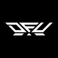 dfu carta logotipo vetor projeto, dfu simples e moderno logotipo. dfu luxuoso alfabeto Projeto