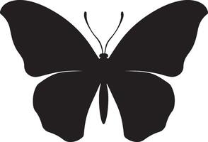 borboleta silhueta vetor ilustração branco fundo