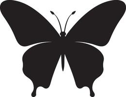 borboleta silhueta vetor ilustração branco fundo