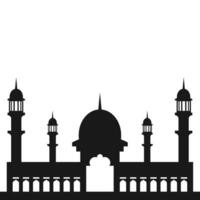 islâmico mesquita silhueta vetor