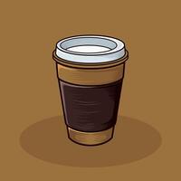 ilustração da xícara de café vetor