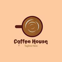 café copo logotipo para café cafeteria vetor