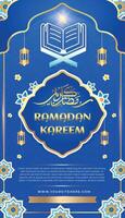 Ramadã kareem eid Mubarak cumprimento dia islamismo bandeira fundo modelo 4 vetor