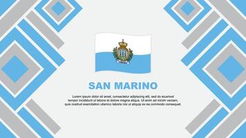 san marino bandeira abstrato fundo Projeto modelo. san marino independência dia bandeira papel de parede vetor ilustração. san marino