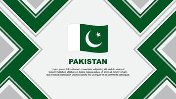 Paquistão bandeira abstrato fundo Projeto modelo. Paquistão independência dia bandeira papel de parede vetor ilustração. Paquistão vetor