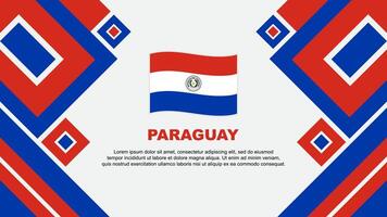 Paraguai bandeira abstrato fundo Projeto modelo. Paraguai independência dia bandeira papel de parede vetor ilustração. Paraguai desenho animado