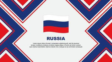 Rússia bandeira abstrato fundo Projeto modelo. Rússia independência dia bandeira papel de parede vetor ilustração. Rússia vetor