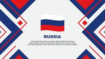 Rússia bandeira abstrato fundo Projeto modelo. Rússia independência dia bandeira papel de parede vetor ilustração. Rússia ilustração