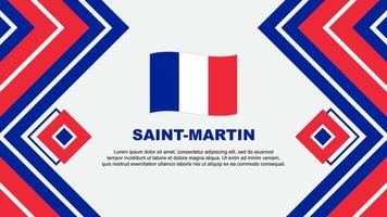 santo Martin bandeira abstrato fundo Projeto modelo. santo Martin independência dia bandeira papel de parede vetor ilustração. Projeto