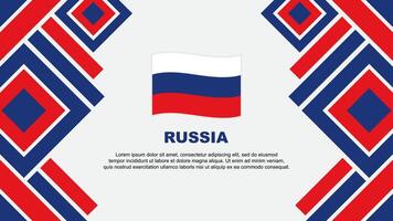 Rússia bandeira abstrato fundo Projeto modelo. Rússia independência dia bandeira papel de parede vetor ilustração. Rússia