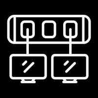 ícone de vetor de switch de rede
