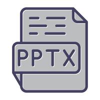 pptx vetor ícone