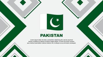 Paquistão bandeira abstrato fundo Projeto modelo. Paquistão independência dia bandeira papel de parede vetor ilustração. Paquistão independência dia