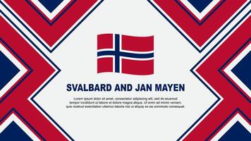 Svalbard e jan maio bandeira abstrato fundo Projeto modelo. Svalbard e jan maio independência dia bandeira papel de parede vetor ilustração. vetor