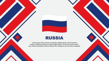 Rússia bandeira abstrato fundo Projeto modelo. Rússia independência dia bandeira papel de parede vetor ilustração. Rússia bandeira
