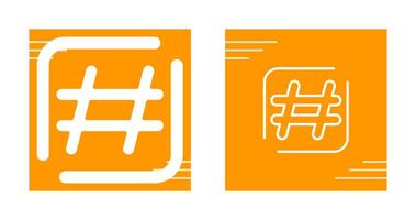 ícone de vetor de hashtag