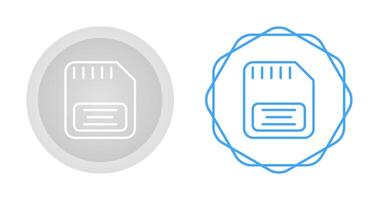 ícone de vetor de cartão de memória