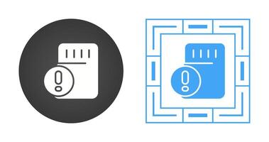 ícone de vetor de cartão de memória