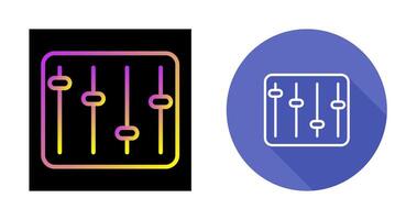 ícone de vetor de equalizador