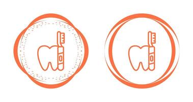 ícone de vetor de escova de dentes