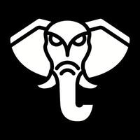 ícone de vetor de elefante