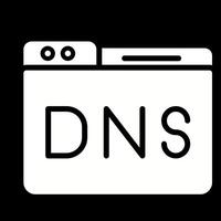 domínio dns gestão vetor ícone