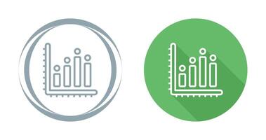 ícone de vetor de gráfico de barras