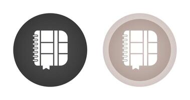 ícone de vetor de caderno