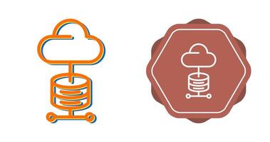 ícone de vetor de computação em nuvem