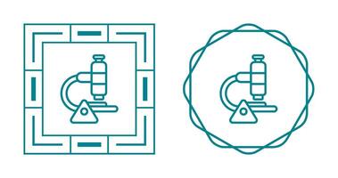 ícone de vetor de microscópio