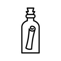 role no ícone de vetor de garrafa