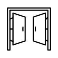 ícone de vetor de portas