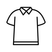 ícone de vetor de camisa polo